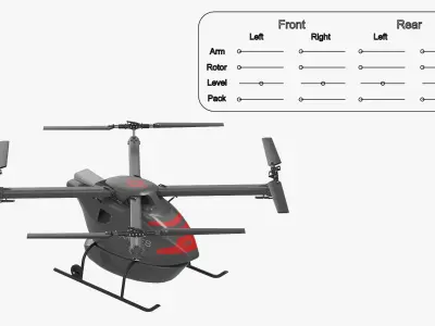  Cargo Drone for the US Navy Rigged 