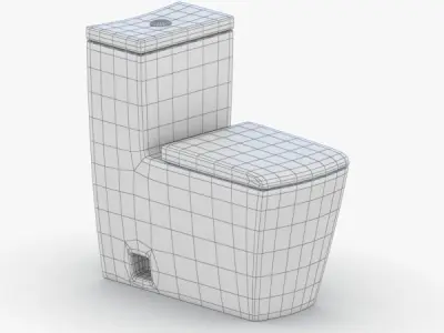 1529 - Toilet Low-poly 3D model