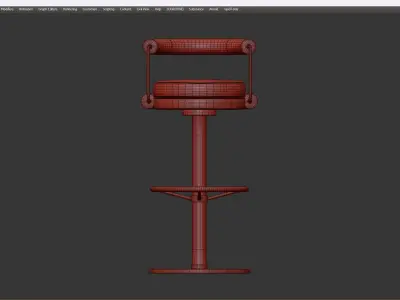 BAR CHAIR OTIS I Low-poly 3D model