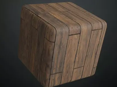 Rustic Weathered Wood Planks PBR Seamless Texture
