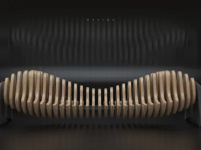 Parametric bench 3D model