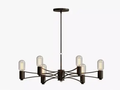 CHANDELIER LOFT DROPLET CHANDELIER 6 3D model