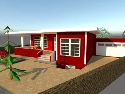 house in kenya Free 3D model