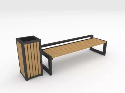 Bench Park 38 3D model