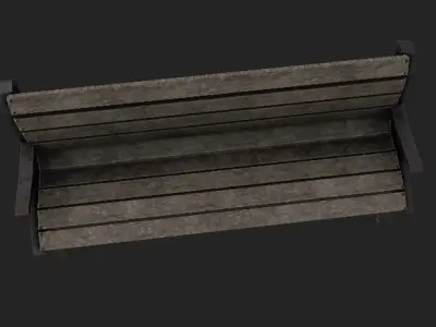 SubwayChair Old PBR 4K GameReady Low-poly 3D model