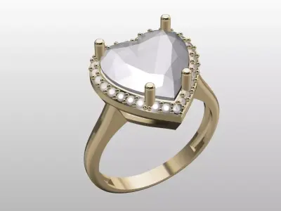 HEART RING 3D model