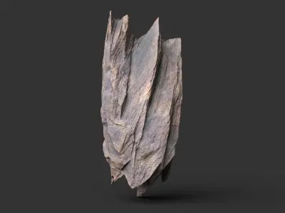 Modular Cliff Rock 3D Pack - Sharp Vertical Cliff Assets 250630 Low-poly 3D model
