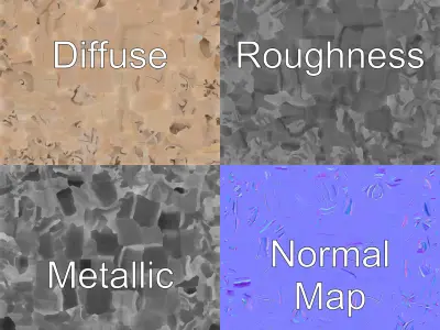 Celtic Cross Detailed Knotwork Stone model pack Low-poly 3D model