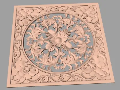 Woodworking CNC Router 3D Relief STL models used for artcam E421 3D model