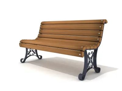 Exterior Bench 04 3D model