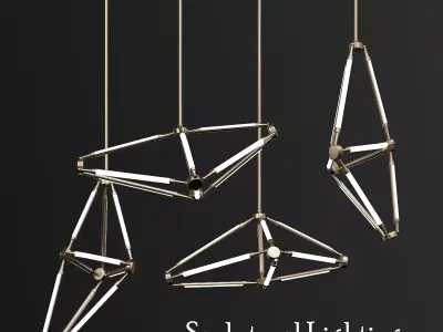 Sculptural Lighting By Bec Brittain 3D model