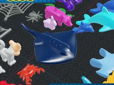 Lego - Animals and Accessories 3D print model
