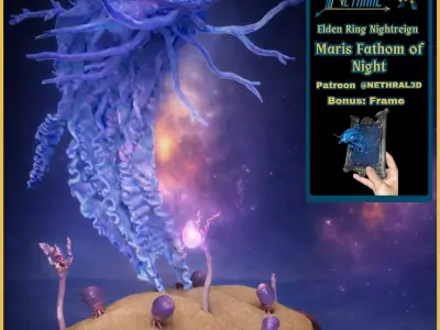 Elden Ring Nightreign Maris Fathom of Night 3D print model