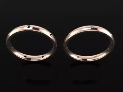 Dainty Infinity Diamond Band Ring and Fashion Wear Size8 3D print model
