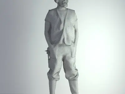 3D Scan Man Worker Safety 018 3D model