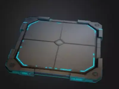 Floor Panel  Low-poly 3D model
