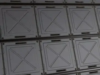 Dark Armored Hexagonal Plating with Rivets PBR SEAMLESS Texture