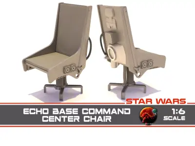 Echo Base Command Center Chair 1-6 Scale Hottoys 3D print model
