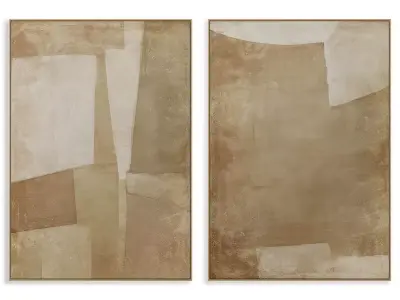 Abstract Painting Frame set 3D model 485
