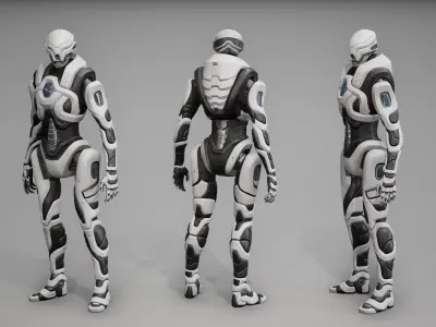 Robot 6 Low-poly 3D model