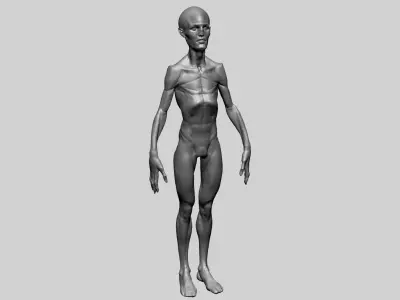 Creature Body Form H Free 3D model