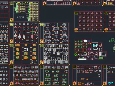 AutoCAD Full Furniture for various projects 3D model