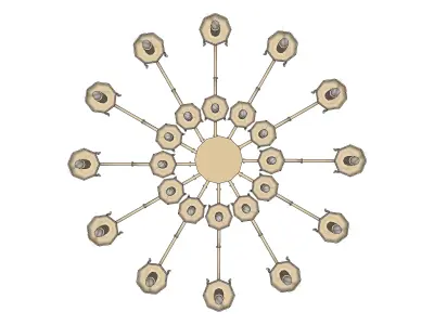 chandelier 13 3D model purchase