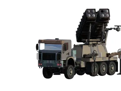 ANTIAIRCRAFT MIDDLE RANGE MOBILE SYSTEM 3D model