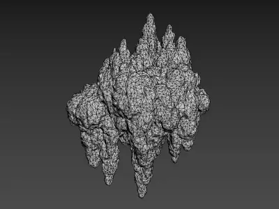 Low poly Stalactite Cave Rock Modular Pack 200215 Low-poly 3D model