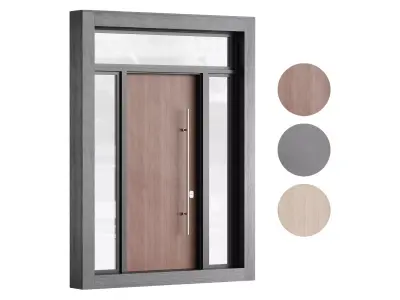 Modern entrance door 04 3D model