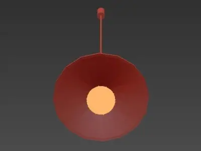 Loft Cone Pendant 36 3D model