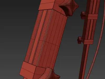 Tripod lamp floor 3D model