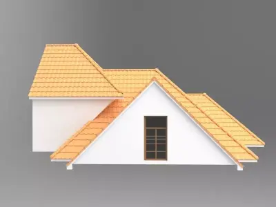 Realistic Roof Shingles 13 3D model