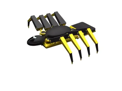 Sci fi robot spider  3D model