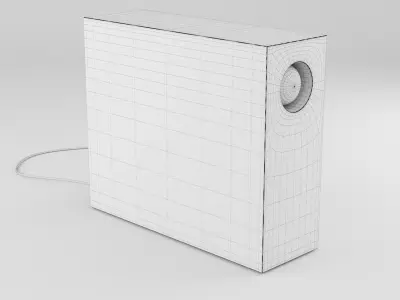 Concrete table light 2 3D model