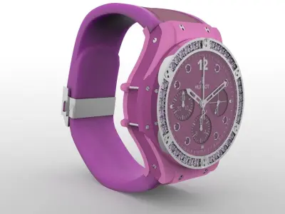 Hublot Big Bang Pink Low-poly 3D model