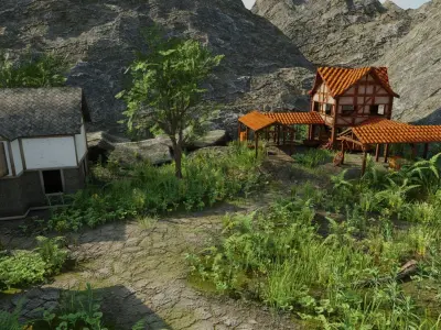 Villiage Scene 3D model