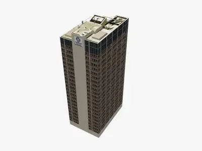 444 Queen Street Low-poly 3D model
