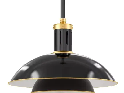 Medium Bronze Whitman Pendant 3D model