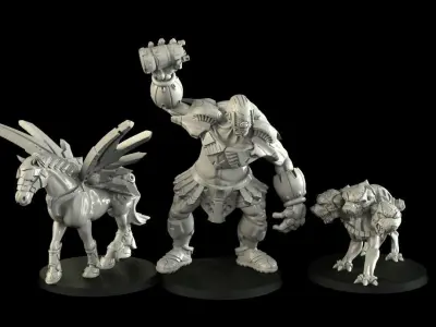 Scifi greek creatures 3D print model
