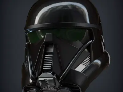 DEATH TROOPER Helmet 1to1 scale 3D print model
