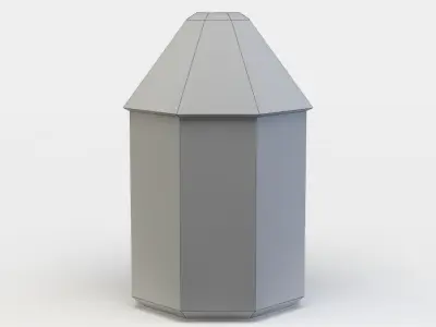 House oriel Low-poly 3D model