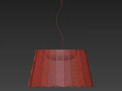 SPIKE herringbone pendant light 3D model