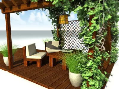 Pergola Garden 3D model
