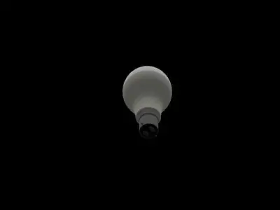 BULB LIGHT Low-poly 3D model