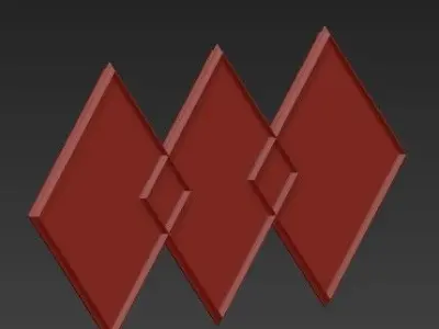 Wall mirror 5 3D model