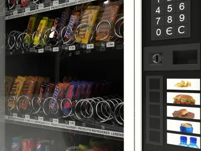 Snack Vending Machine 3D model