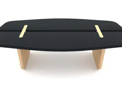 Wooden Coffee Table - 3ds Max 3D model