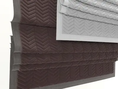 Roman shade v 3D model