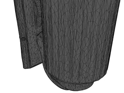 Modern Wall Sconce Lamp Fixture Low-poly 3D model